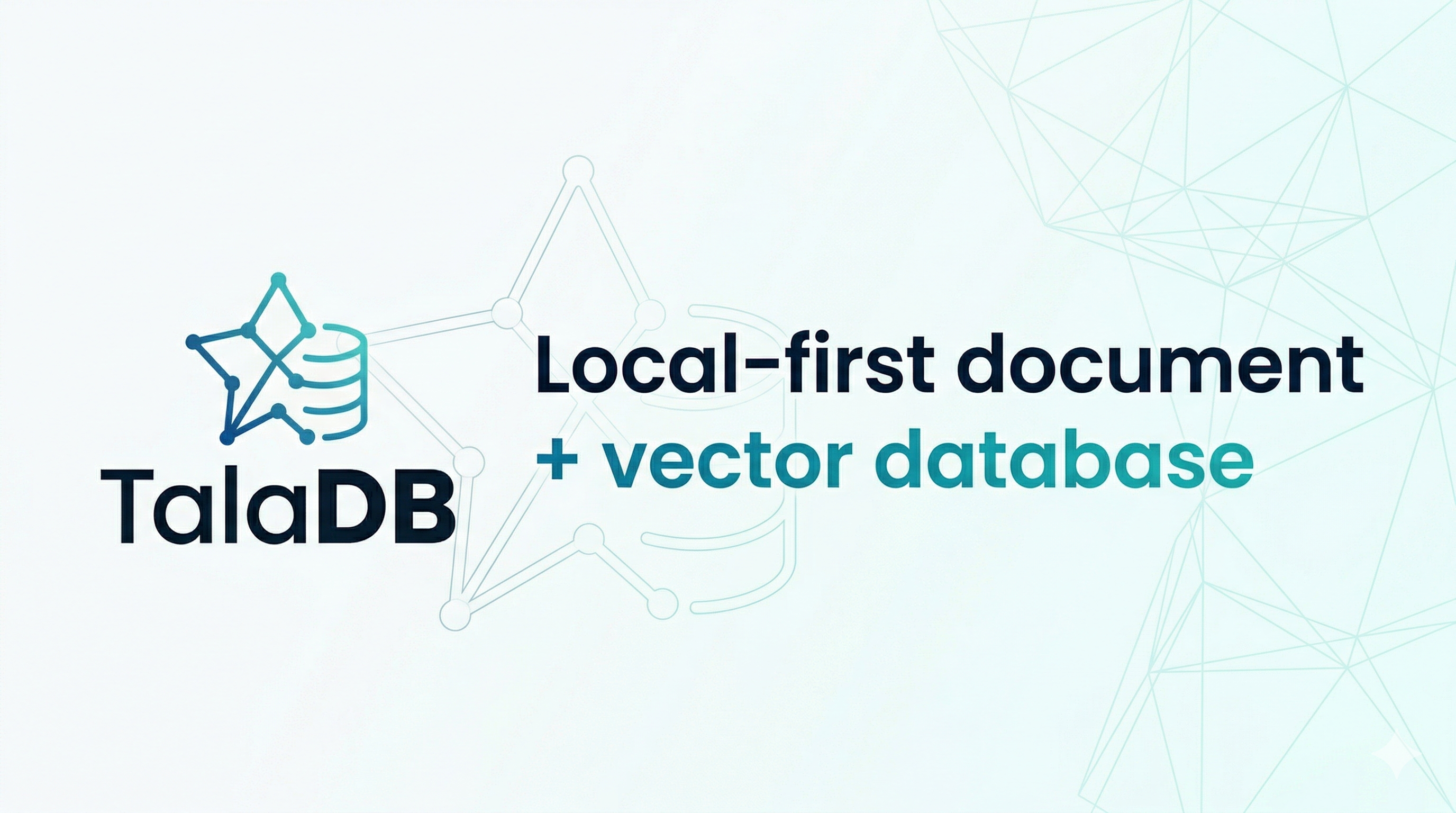 TalaDB — Local-first document + vector database